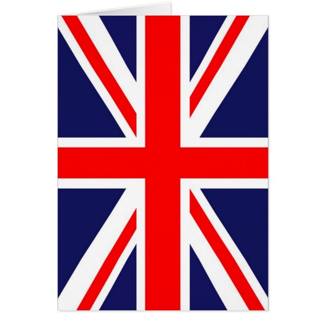 Union Jack Hälsningskort (Framsidan)