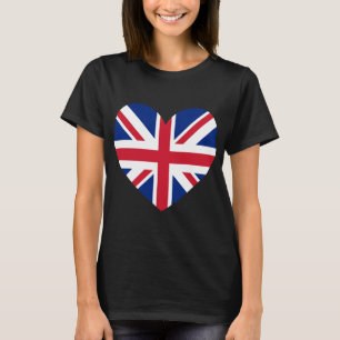 Union Jack Heart Shape T-shirt