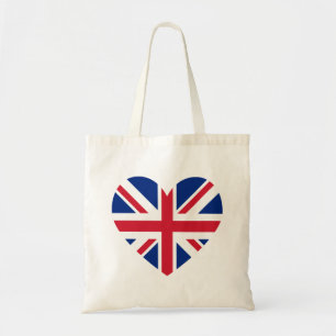 Union Jack Heart Shape Tygkasse