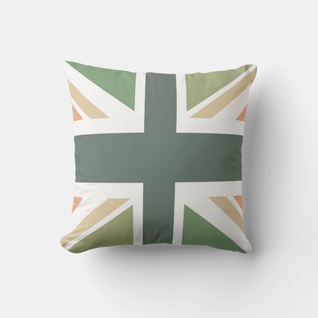 Union Jack - i Designer Pea Soppa Kudde (Framsida)