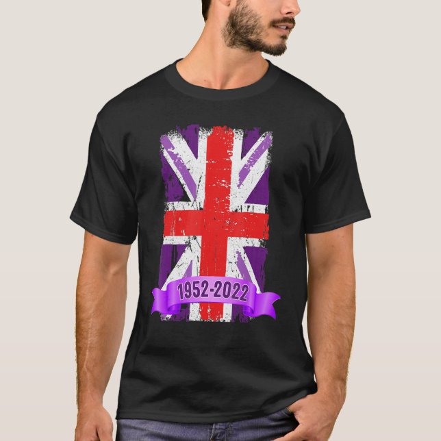 Union Jack Idea For Women For The Platinum Jubilee T Shirt (Framsida)