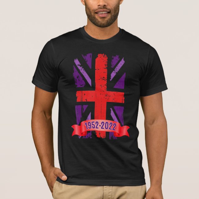 Union Jack Idea For Women For The Platinum Jubilee T Shirt (Framsida)