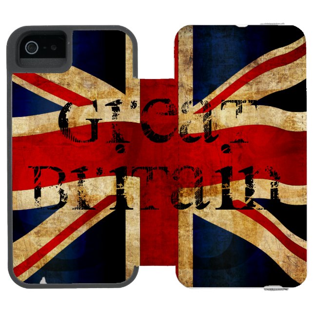 Union Jack... iPhone SE/5/5s-fodral Incipio iPhone Wallet Skal (Folio Öppen)