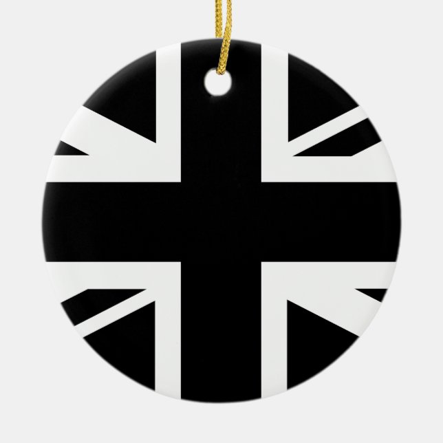 Union Jack Julgransprydnad Keramik (Framsidan)