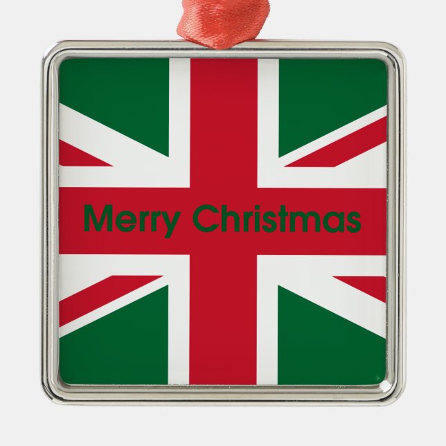 Union Jack Julgransprydnad Metall (Framsidan)