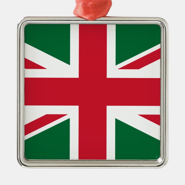 Union Jack Julgransprydnad Metall (Framsidan)
