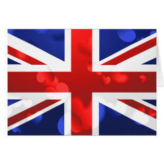 Union Jack Kärlek Hälsningskort