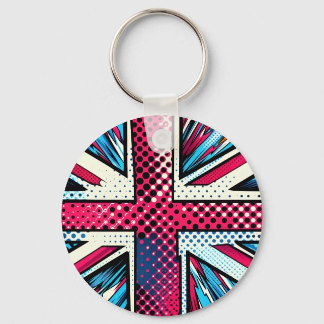 Union jack Keychain Nyckelring (Framsida)