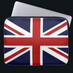Union Jack Laptop Sleeve<br><div class="desc">En patriotisk röd,  vit och blå Union Jack British FLAGGA. Flagga i Underbar Storbritannien</div>