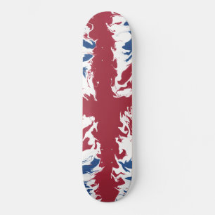 Union Jack Liquid Art Mini Skateboard Bräda 18,5 Cm