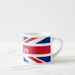Union Jack London ~ British Flagga Espressomugg<br><div class="desc">Flagga till Förenade kungariket Underbara Storbritannien och Nordirland med texten från London. Lämna som det är,  anpassa text eller skriv tomt.</div>