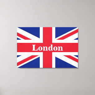 Union Jack London ~ British Flagga Kanvastryck