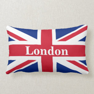Union Jack London ~ British Flagga Lumbarkudde