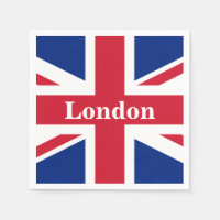 Union Jack London ~ British Flagga Papper Dinner N