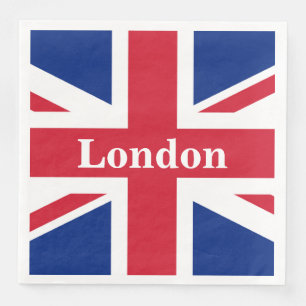 Union Jack London ~ British Flagga Pappersservett