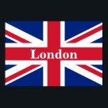Union Jack London ~ British Flagga Poster<br><div class="desc">Flagga till Förenade kungariket Underbara Storbritannien och Nordirland med texten från London. Lämna som det är,  anpassa text eller skriv tomt.</div>
