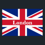Union Jack London ~ British Flagga Poster<br><div class="desc">Flagga till Förenade kungariket Underbara Storbritannien och Nordirland med texten från London. Lämna som det är, anpassa text eller skriv tomt.</div>
