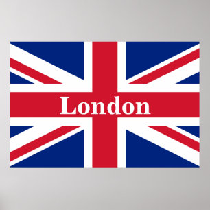 Union Jack London ~ British Flagga Poster