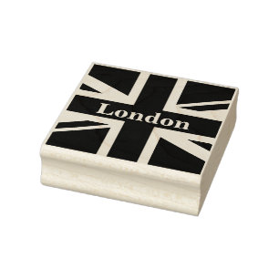 Union Jack London ~ British Flagga Rubber Frimärk Stämpel