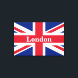 Union Jack London ~ British Kanvastryck<br><div class="desc">Flagga till Förenade kungariket Underbara Storbritannien och Nordirland med texten från London. Lämna som det är,  anpassa text eller skriv tomt.</div>