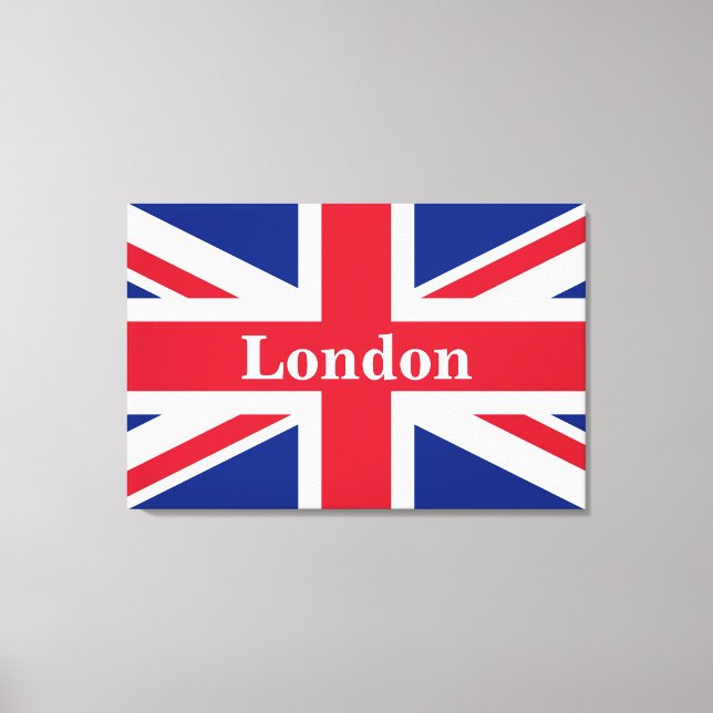 Union Jack London ~ British Kanvastryck (Framsida)