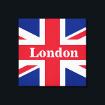 Union Jack London ~ British Kanvastryck<br><div class="desc">Flagga till Förenade kungariket Underbara Storbritannien och Nordirland med texten från London. Lämna som det är, anpassa text eller skriv tomt.</div>