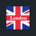 Union Jack London ~ British Kanvastryck<br><div class="desc">Flagga till Förenade kungariket Underbara Storbritannien och Nordirland med texten från London. Lämna som det är,  anpassa text eller skriv tomt.</div>
