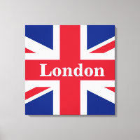 Union Jack London ~ British Kanvastryck