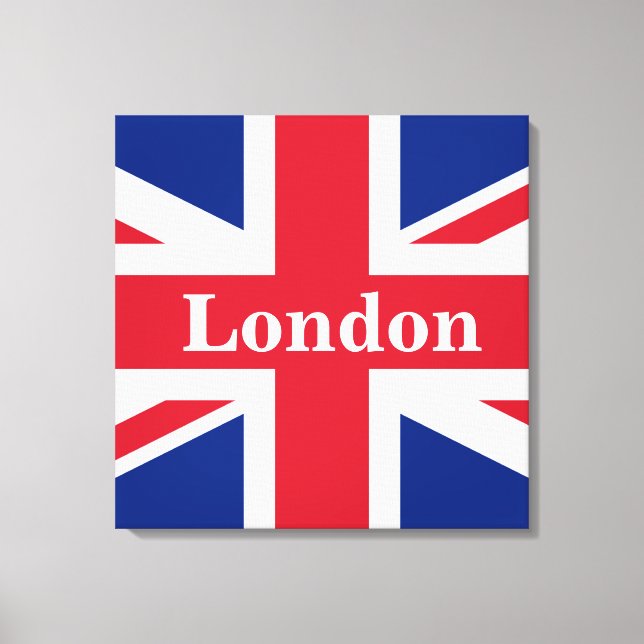 Union Jack London ~ British Kanvastryck (Framsida)