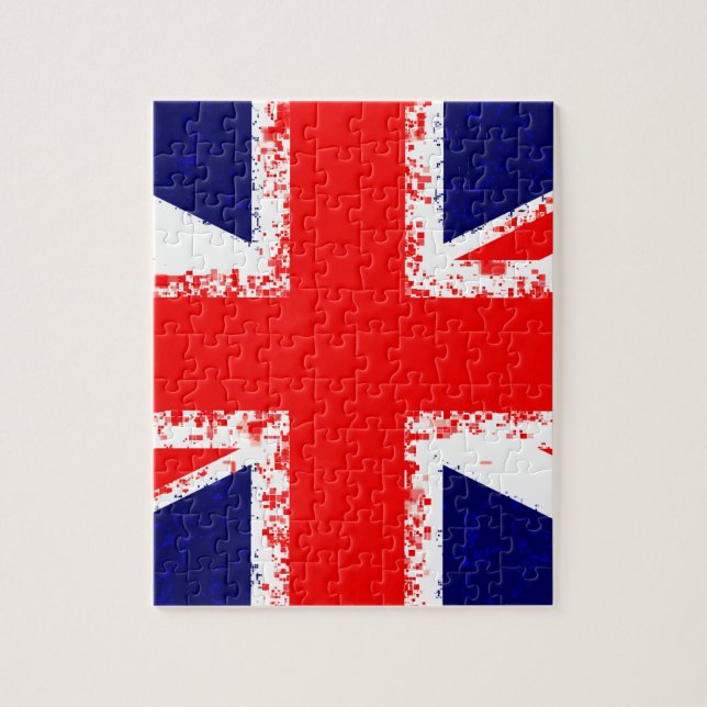 Union jack london flagga uk pussel (Vertikal)