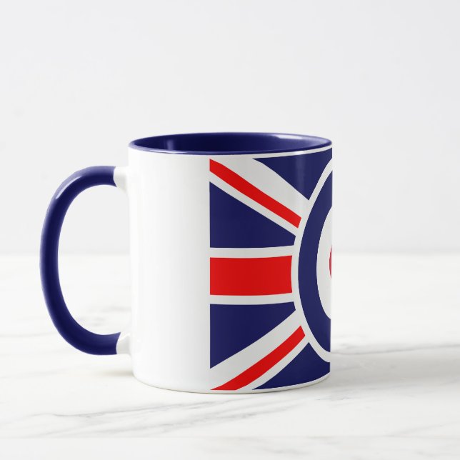 Union Jack Mod England Target Mugg (Vänster)