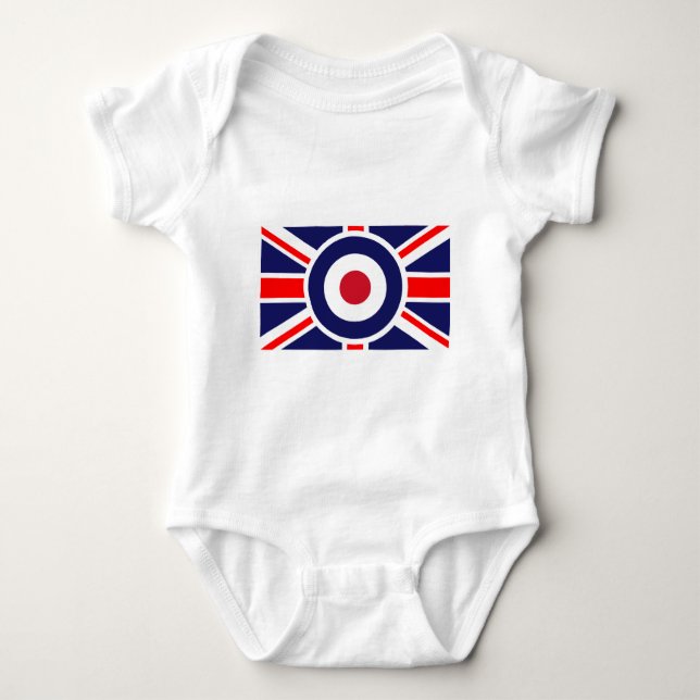Union Jack Mod England Target T Shirt (Framsida)