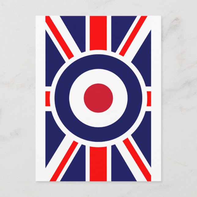 Union Jack Mod England Target Vykort (Framsida)