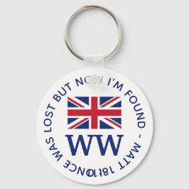 UNION JACK Monogram Nyckelring