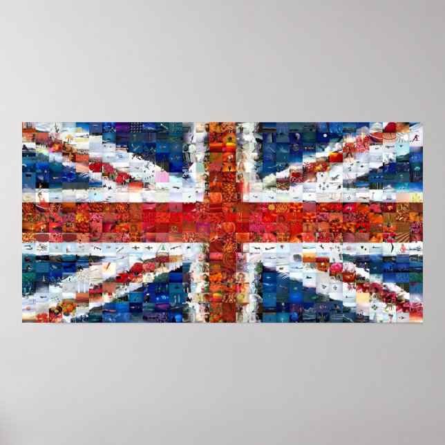 Union Jack Montage - Standard Poster (Framsidan)
