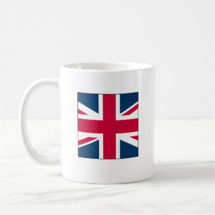 Union Jack-mugg Liten fyrkantig design Kaffemugg