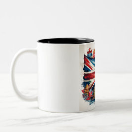 Union Jack Mugg med Iconic British Landmarks
