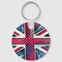 Union jack-nyckelring