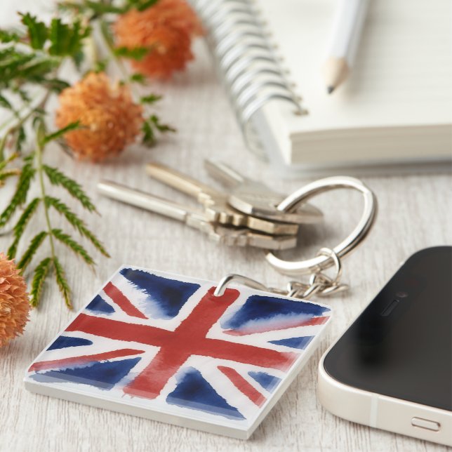 Union jack-nyckelringar (Högra Framsidan)