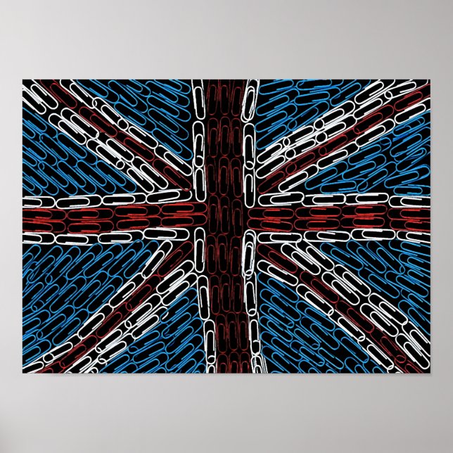 Union Jack of Paperclips Poster (Framsidan)