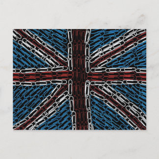 Union Jack of Paperclips Vykort