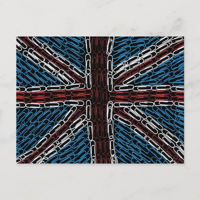 Union Jack of Paperclips Vykort (Framsida)