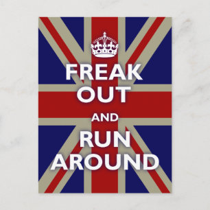 Union Jack Parody Vykort