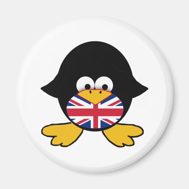 Union Jack Penguin Magnet (Framsidan)