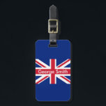 Union JacK Personnalized Bagagebricka<br><div class="desc">Anpassade Union Jack Luggage Tag.</div>