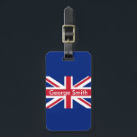 Union JacK Personnalized Bagagebricka<br><div class="desc">Anpassade Union Jack Luggage Tag.</div>
