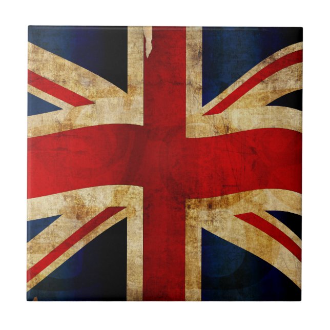 Union Jack-platta Kakelplatta (Framsidan)