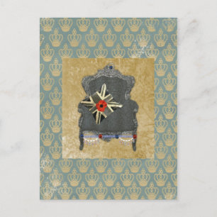 Union Jack Queen Anne Ordförande Poppy Postcard Vykort