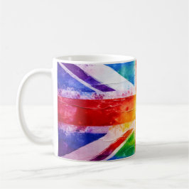 Union Jack Rainbow Mug Kaffemugg