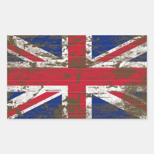 Union Jack Rektangulärt Klistermärke